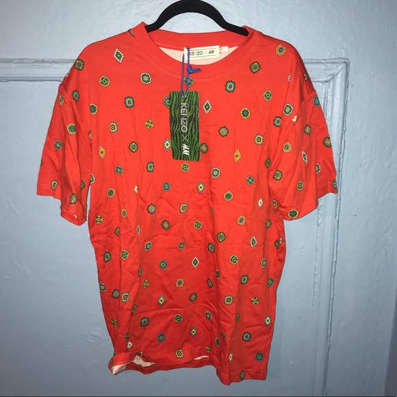 kenzo orange shirt